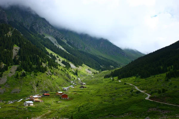 Una Hermosa Vista Desde Montaña Elevit Rize Región Del Mar — Foto de Stock