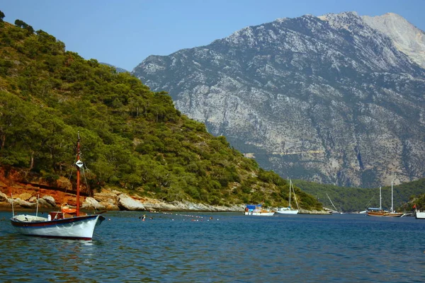 Θέα Από Τον Κόλπο Των Διδύμων Στο Φετίγιε Της Τουρκίας — Φωτογραφία Αρχείου