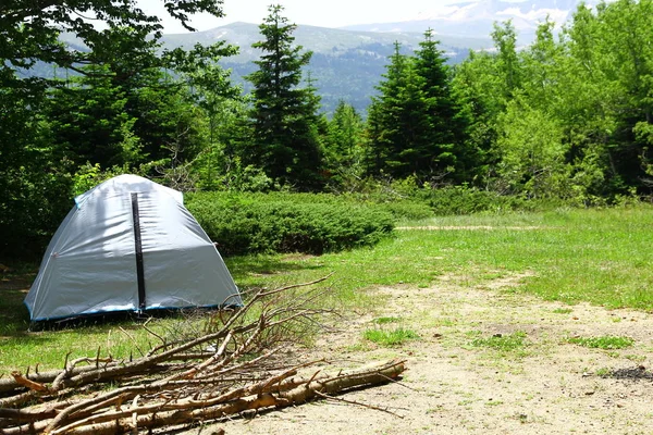 Utsikt Från Campingplats Fjällen — Stockfoto