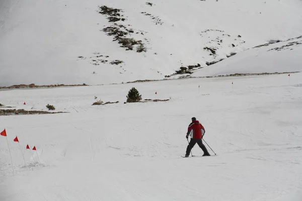 Uludag Bursa Türkei Februar 2018 Blick Vom Skizentrum Den Bergen — Stockfoto