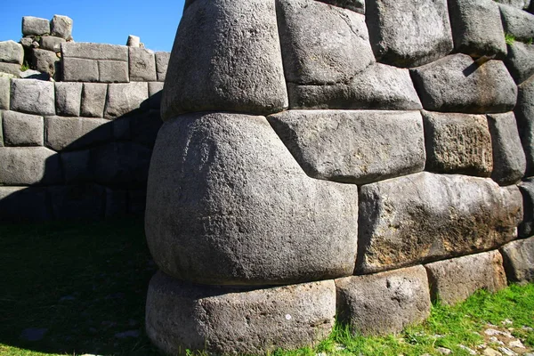 Sacsayhuaman Fortres クスコ ペルー 2019年3月28日 ササイハマン要塞のインカの壁 — ストック写真