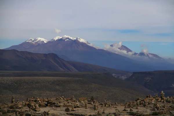 Paisaje Cordillera Volcánica Los Andes Centrales Campo Volcánico Perú — Foto de Stock