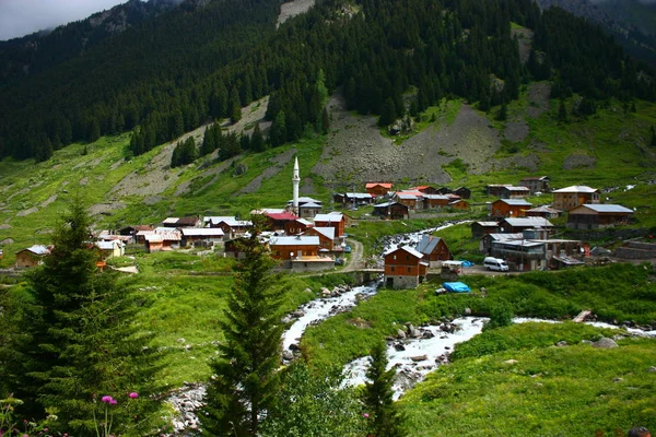 Una Hermosa Vista Desde Montaña Elevit Rize Región Del Mar — Foto de Stock