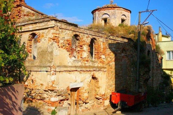 Una Vista Histórica Kemerli Kilise Iglesia Vaultada Tirilye Bursa Turquía —  Fotos de Stock