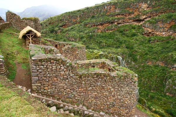 Pisac Archaeologic Complex Cusco Peru Апреля 2019 Года Вид Сооружения — стоковое фото