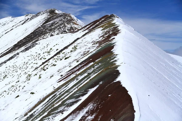 Vinicunca Rainbow Mountains Peru — Stock Photo, Image