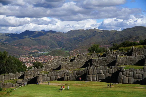 Fortaleza Sacsayhuaman Cusco Perú Marzo 2019 Murales Incas Fortaleza Sacsayhuaman — Foto de Stock