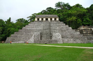 Palenque Maya Harabeleri, Chiapas, Meksika. Palenque antik Maya harabeleri Chiapas 'ta