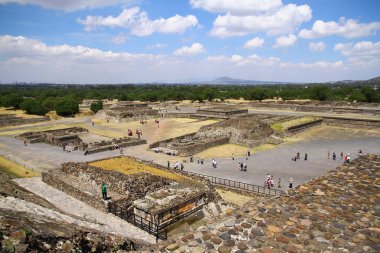 Teotihuacan Arkeolojik Kompleksi, Meksika Eyaleti, 31 Mayıs 2019. Teotihuacan tarihi şehri, Meksika, Kuzey Amerika. Unesco Dünya Mirası Bölgesi