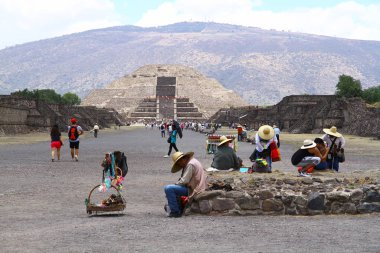 Teotihuacan Arkeolojik Kompleksi, Meksika Eyaleti, 31 Mayıs 2019. Teotihuacan tarihi şehri, Meksika, Kuzey Amerika. Unesco Dünya Mirası Bölgesi