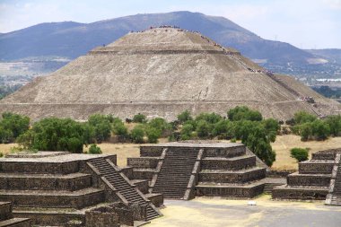 Teotihuacan Arkeolojik Kompleksi, Meksika Eyaleti, 31 Mayıs 2019. Teotihuacan tarihi şehri, Meksika, Kuzey Amerika. Unesco Dünya Mirası Bölgesi