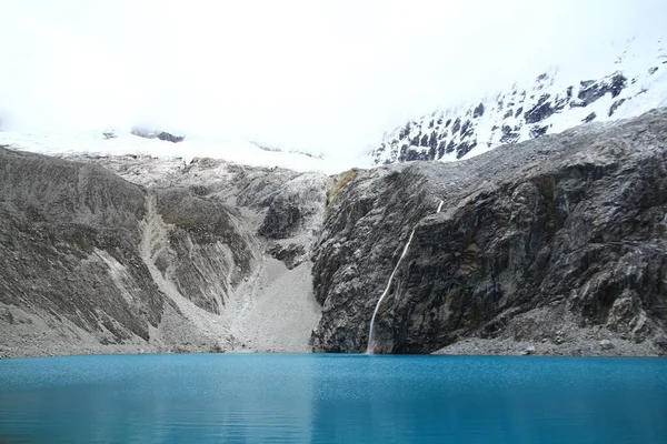 Laguna Paron Las Montañas Alrededor Parque Nacional Huascaran Perú — Foto de Stock