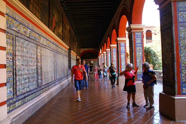 Church Convent Santo Domingo Lima Peru Dubna2019 Pohled Krásné Nádvoří — Stock fotografie