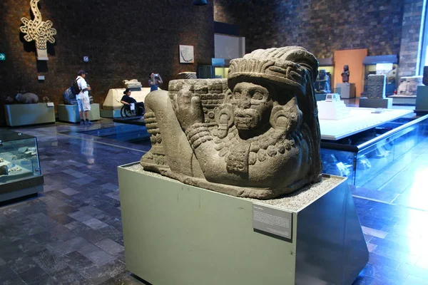 National Museum Anthropology Mexico City Mexikó 2019 Május Belső Kilátás — Stock Fotó
