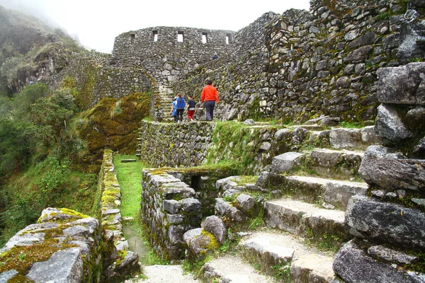 Machu Picchu Ancient City Urubamba River Valley Peru Een Uitzicht — Stockfoto