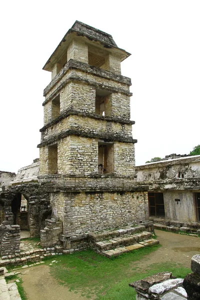 Palenque Mayan Ruins Τσιάπας Μεξικό Palenque Αρχαία Ερείπια Μάγια Στην — Φωτογραφία Αρχείου