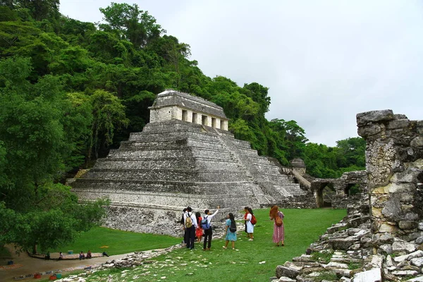 パレンケマヤ遺跡 チアパス メキシコ 6月2019 チアパスにある古代マヤ遺跡 — ストック写真