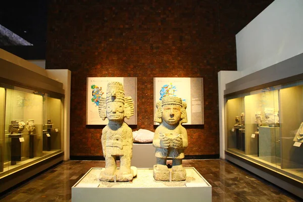Národní Muzeum Antropologie Mexico City Mexiko Května2019 Interiérový Pohled Muzea — Stock fotografie