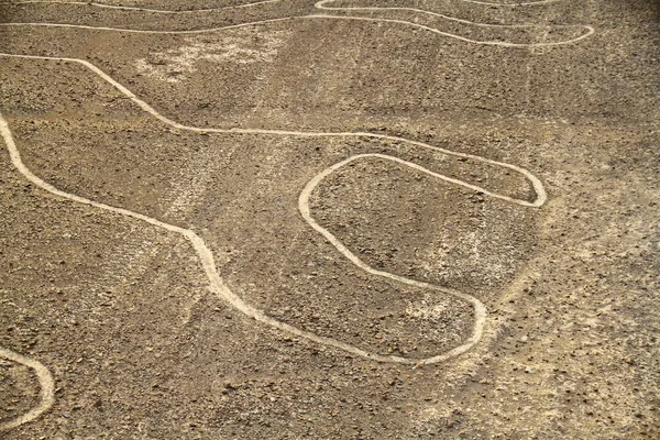 Quelques Unes Des Mystérieuses Lignes Nazca Depuis Tour Observation Nazca — Photo