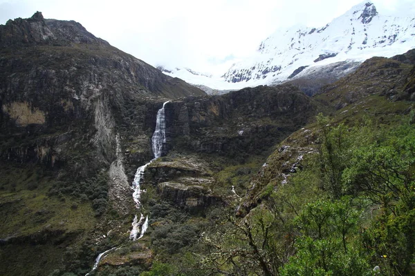 Trilha Caminhada Laguna Parque Nacional Huascaran Peru — Fotografia de Stock