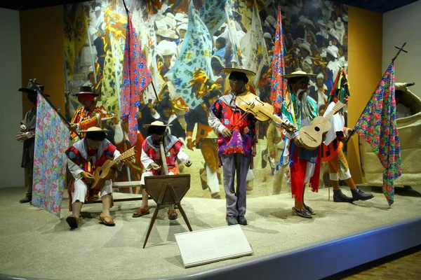 メキシコ国立人類学博物館 2019年5月30日 最大のコレクションを有し メキシコ市で最も訪問された博物館からのインテリアビュー — ストック写真