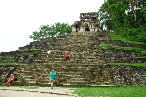 Ruinas Palenque Mayan Chiapas México Junio 2019 Palenque Antiguas Ruinas — Foto de Stock