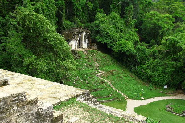 メキシコのチアパス州の古代マヤ遺跡 チアパスにある古代マヤ遺跡 — ストック写真