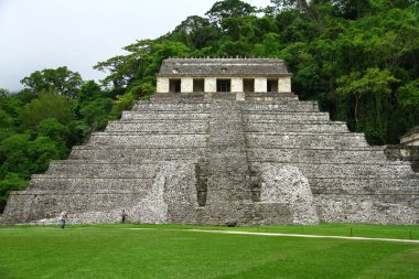Palenque Maya Harabeleri, Chiapas, Meksika. Palenque antik Maya harabeleri Chiapas 'ta