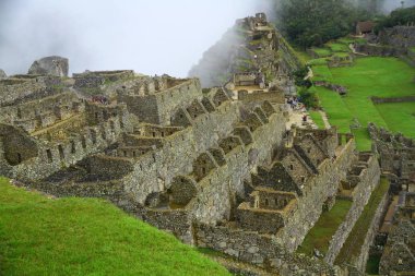 Machu Picchu Antik Şehir, Urubamba Nehri Vadisi, Peru. 15. yüzyıldan kalma bir İnka kalesi olan Machu Picchu, Peru 'nun güneyindeki Doğu Cordillera' da yer almaktadır..