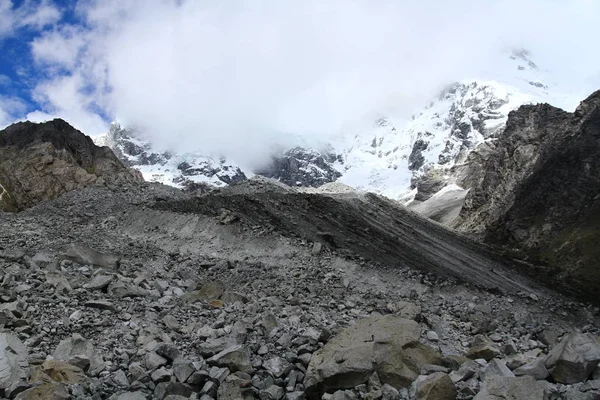 Trilha Caminhada Laguna Parque Nacional Huascaran Peru — Fotografia de Stock