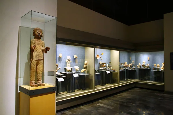 National Museum Anthropology Mexico City Mexikó 2019 Május Belső Kilátás — Stock Fotó