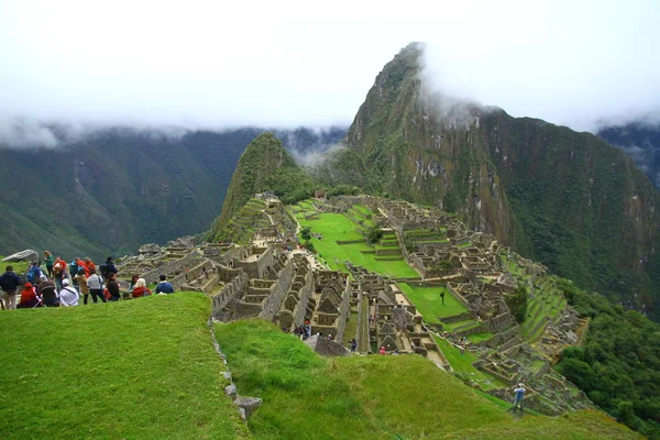 Machu Picchu Ancient City Urubamba River Valley Perú Una Vista —  Fotos de Stock