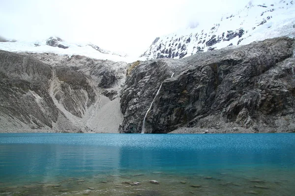 Laguna Paron Las Montañas Alrededor Parque Nacional Huascaran Perú — Foto de Stock