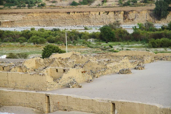 Uma Vista Tambo Colorado Que Complexo Adobe Bem Preservado Construído — Fotografia de Stock