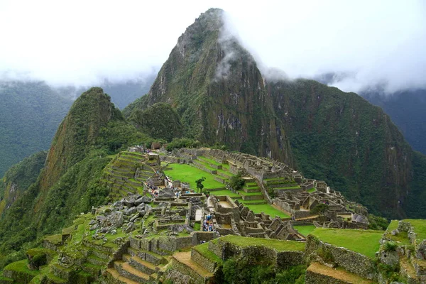 Machu Picchu Antike Stadt Urubamba Flusstal Peru Ein Blick Auf — Stockfoto