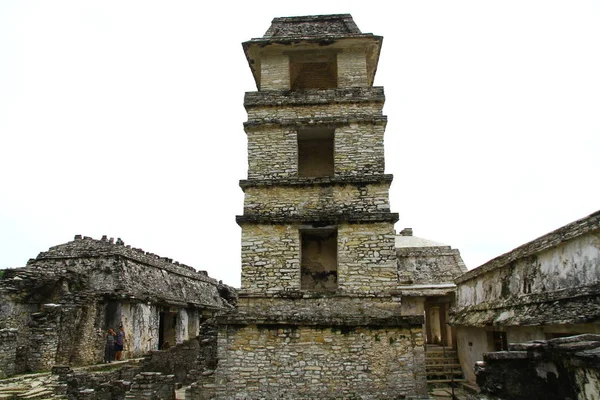 Palenque Mayan Ruins Τσιάπας Μεξικό Palenque Αρχαία Ερείπια Μάγια Στην — Φωτογραφία Αρχείου