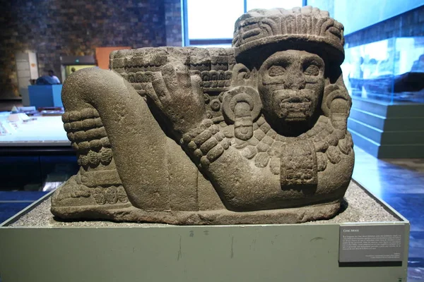メキシコ国立人類学博物館 2019年5月30日 最大のコレクションを有し メキシコ市で最も訪問された博物館からのインテリアビュー — ストック写真