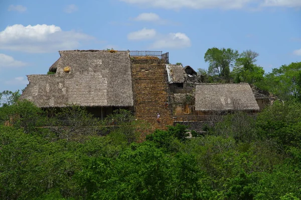Ruiny Balam Mayan Jukatan Meksyk Czerwca 2019 Akropol Który Jest — Zdjęcie stockowe
