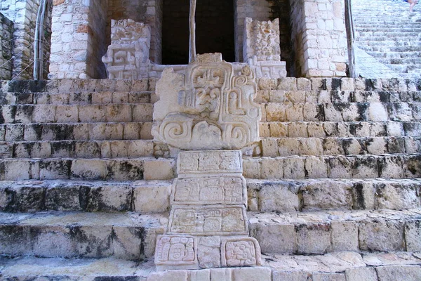 Balam Mayan Ruinas Yucatan México Junio 2019 Acrópolis Que Pirámide — Foto de Stock