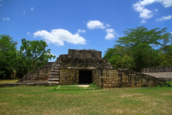 Balam Mayan Ruins Yucatan Mexico Червня 2019 Акрополь Головна Піраміда — стокове фото