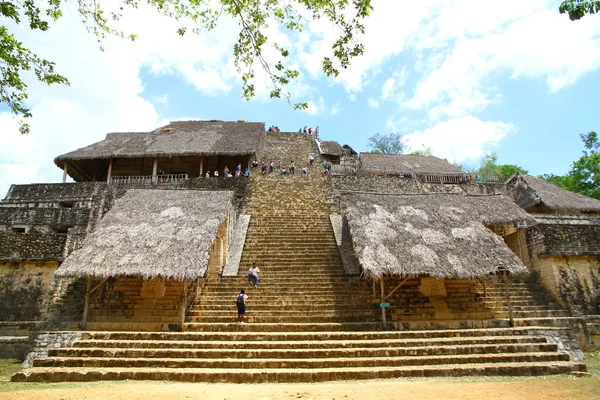 Balam Mayan Ruinas Yucatan México Junio 2019 Acrópolis Que Pirámide — Foto de Stock