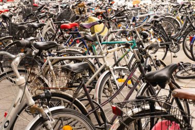 Şehirde yüz binlerce bisiklet var. Kesilmiş.