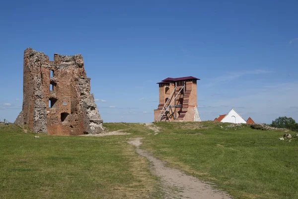 Navahrudak Wit Rusland Oud Kasteel Ruïnes Van Torens — Stockfoto