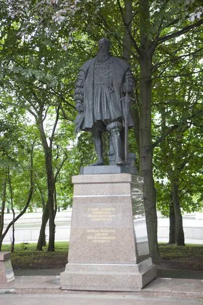 Kaliningrad Kaliningrad Oblast Ryssland 2019 Koenigsberg Östpreussen Monument Över Hertig — Stockfoto