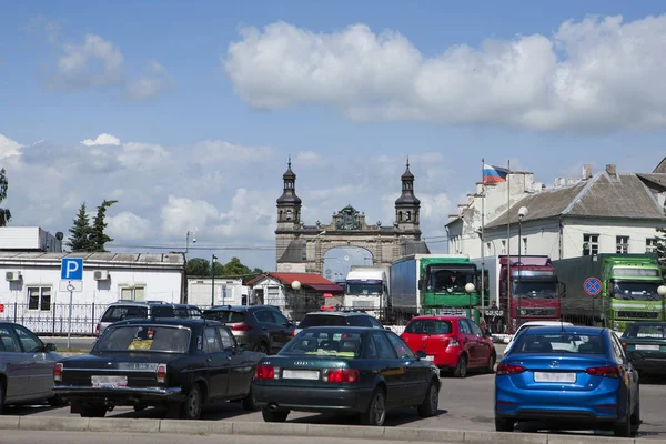 Sovetsk Kaliningrad ティルジット 東プロイセン クイーンルイーズ橋 国境を越える — ストック写真