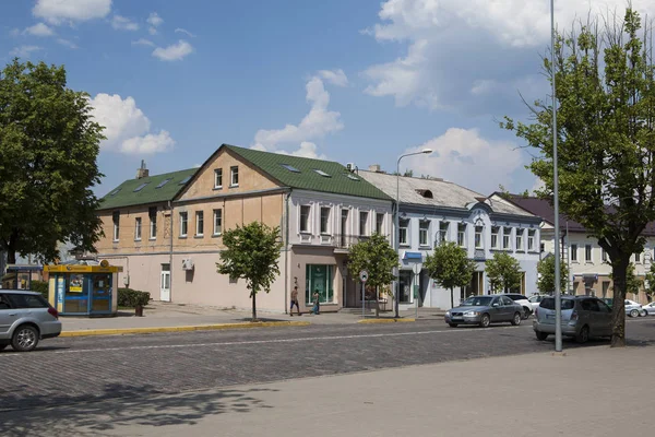 Ukmerge Litauen Vilkomir Die Hauptstraße Der Stadt — Stockfoto