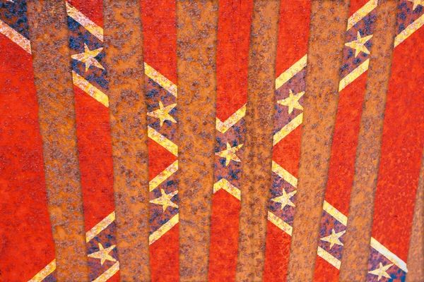Fond du drapeau confédéré avec texture rugueuse — Photo