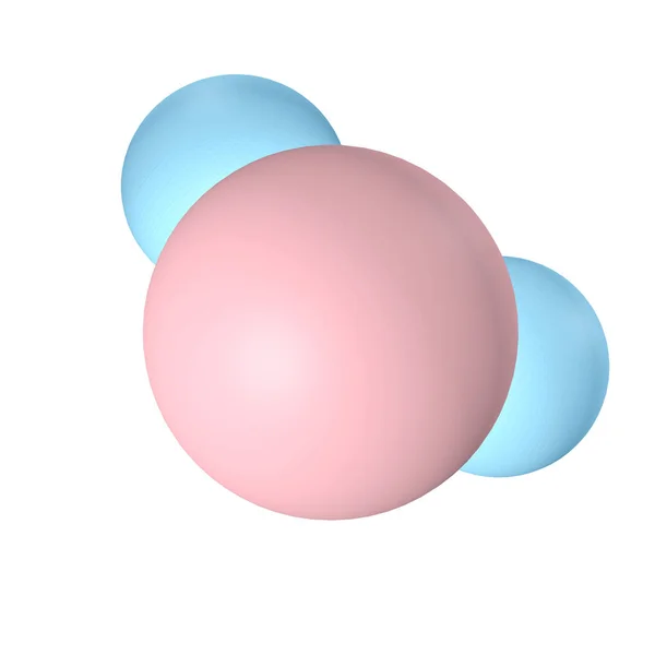 Water Molecule Consists Two Atoms Hydrogen One Oxygen Which Connected — Stock Photo, Image