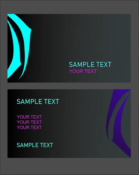 Kartvizit, çift taraflı siyah