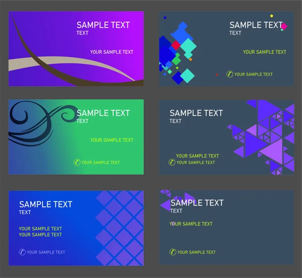 Kartvizit. işletme 6 kartı için